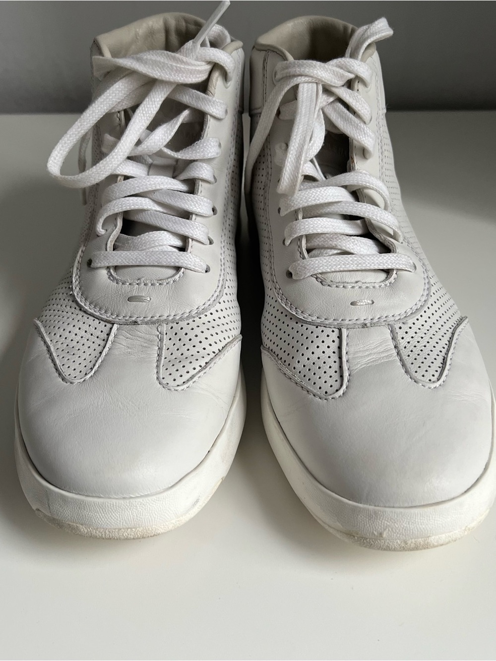 Cole Haan White Perforated Leather Women's Sneakers